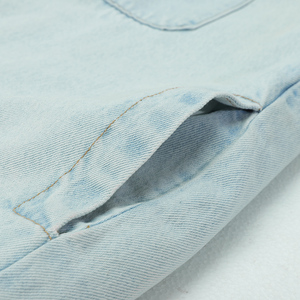 定制男装制造商服装无领牛仔夹克男士牛仔裤夹克男士牛仔夹克 - Product Image 6