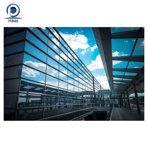 Veri merkezi güvenlik cephe ve opak cam termal kırılma sıcaklık kontrolü PRIMA alüminyum cam perde duvar - Product Image 3