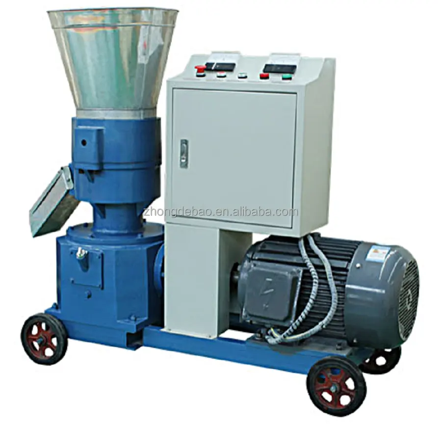 Máquina de alimentación de pellet de madera multifunción, producción de pellet de madera alimentada por diésel