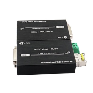 Convertidor de fibra 4K 60HZ DVI con conector RS232 LC Entrada de alimentación de 5V CC mini receptor transmisor de fibra DVI - Product Image 1