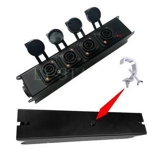 Led büyük ekran aydınlatma sahne ve diğer giriş fişleri için 4 Port Powercon güç dağıtım çıkış kutusu - Product Image 2