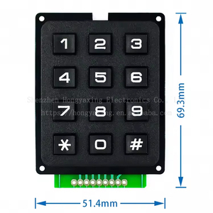 3*4 4*4 Matrix schalter Tastatur Tastatur Array Modul ABS Kunststoffs chl üssel 4x4 3x4 12 16 Tasten taste Membran schalter DIY Kit für Arduino - Product Image 4