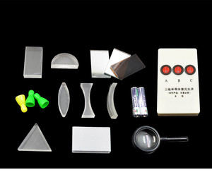 Optical <strong>Experiment</strong> Kit Triangular Prism Convex Lens Concave Mirror Dial Three Line Semiconductor Laser Light <strong>Source</strong> Physics - Product Image 3
