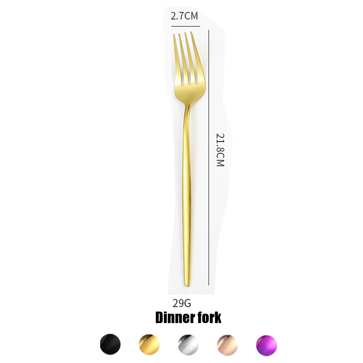 Gold fork