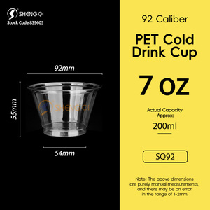 ถ้วยพลาสติกแบบใช้แล้วทิ้งขนาด7ออนซ์สำหรับใส่ชากาแฟโยเกิร์ตพร้อมภาชนะใส่อาหารโลโก้ออกแบบได้ตามต้องการ - Product Image 6