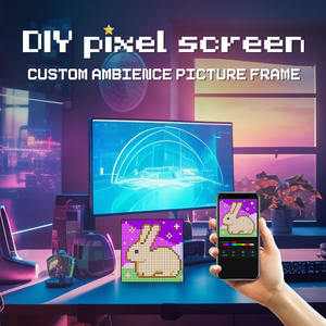 Telecomando leggero RGB Full Color Smart Led Pixel Screen Display App programma di controllo Pixel Photo Frame