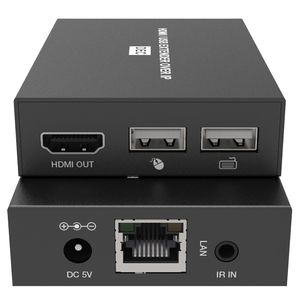 最大150mのUSBKVM機能を備えたHDMI over IPエクステンダーH.265エンコーダーデコーダー - Product Image 1
