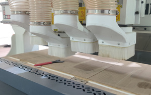 MINGD Multi Head Rotary Cmc Wood Cnc Router 4 Axis 3D Double Gantry Cnc Router Machine para mesa de vacío de madera - Product Image 3