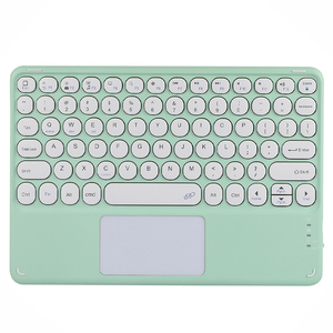 Hot Sales Multi-color 10 Inch Retro Round Keys Touchpad <strong>Bluetooth</strong> <strong>Keyboard</strong> for IPad Iphone Smartphone Tablet PC Smart TV - Product Image 4