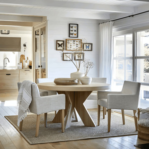 Mỹ rắn gỗ mở rộng bàn ăn ghế thiết lập màu đen tối giản giữa thế kỷ phong cách Đồ nội thất cho nhà hàng căn hộ - Product Image 1