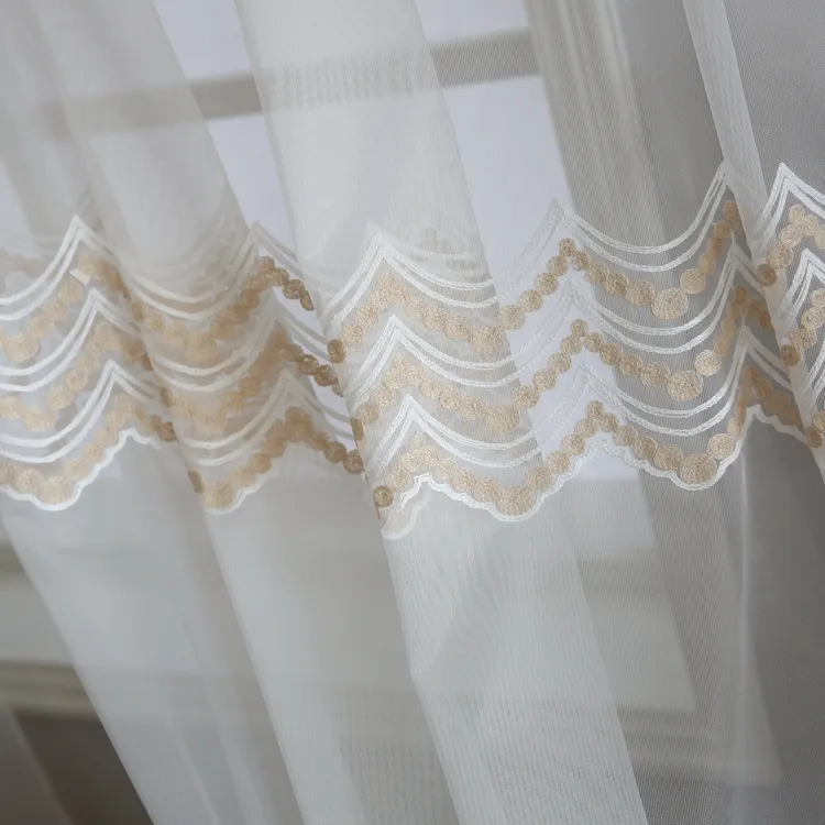 Bức màn của đức rèm sheer khoen in ấn rèm cửa voile