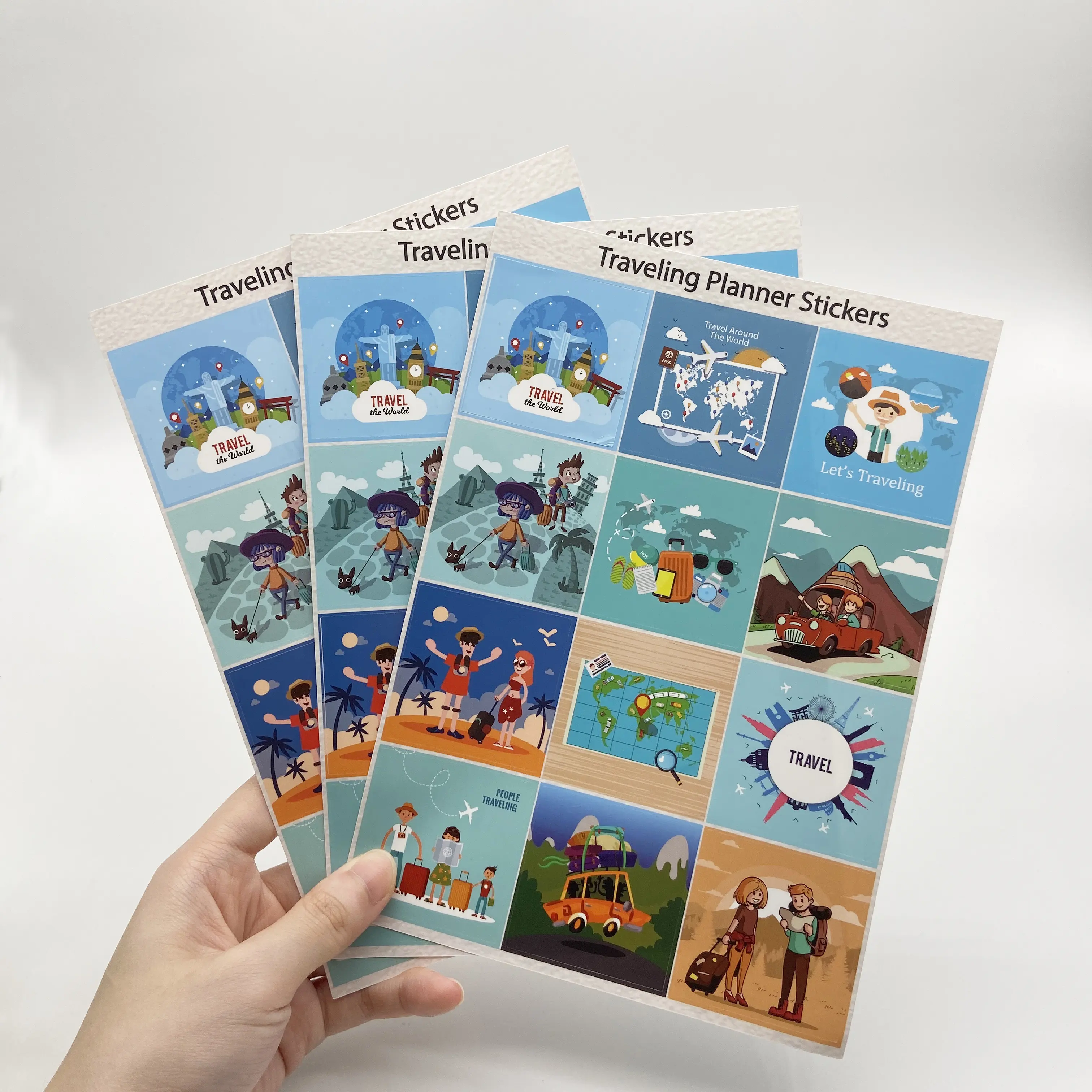Custom Adhesive Cartoon Kiss Cut Stickers Planner Book DIY Stickers
