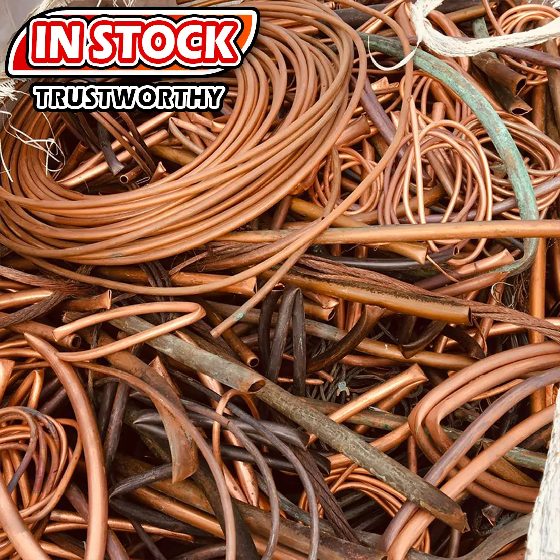 Sucata de fio/cabo de cobre puro com isolamento brilhante e de boa qualidade com preço baixo