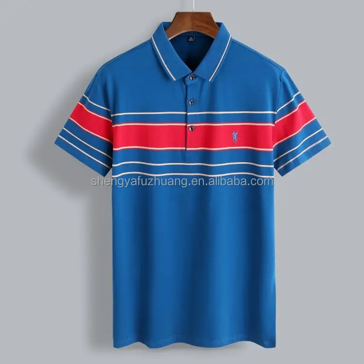 Men's Cotton Polo Shirt Colorful Golf Shirt Men's Short Sleeve Polo Shirt Moisture Wicking Summer Sport Wear