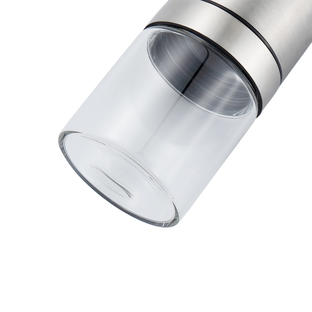 source factory  made in China electricity button  operated stainless steel electric pepper grinder salt mill
