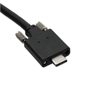 高品质USB 3.1 3.0类型C至USB C双螺杆锁定摄像机电缆OEM ODM设计，带编织屏蔽厂家直销 - Product Image 2