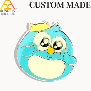 Mới Nhất Phong Cách Động Vật Chọc Mon Phim Hoạt Hình Kim Loại Pin Huy Hiệu Dễ Thương Mềm Men Trâm Anime Cho Tốt Nghiệp UV In Men Cứng - Product Image 5