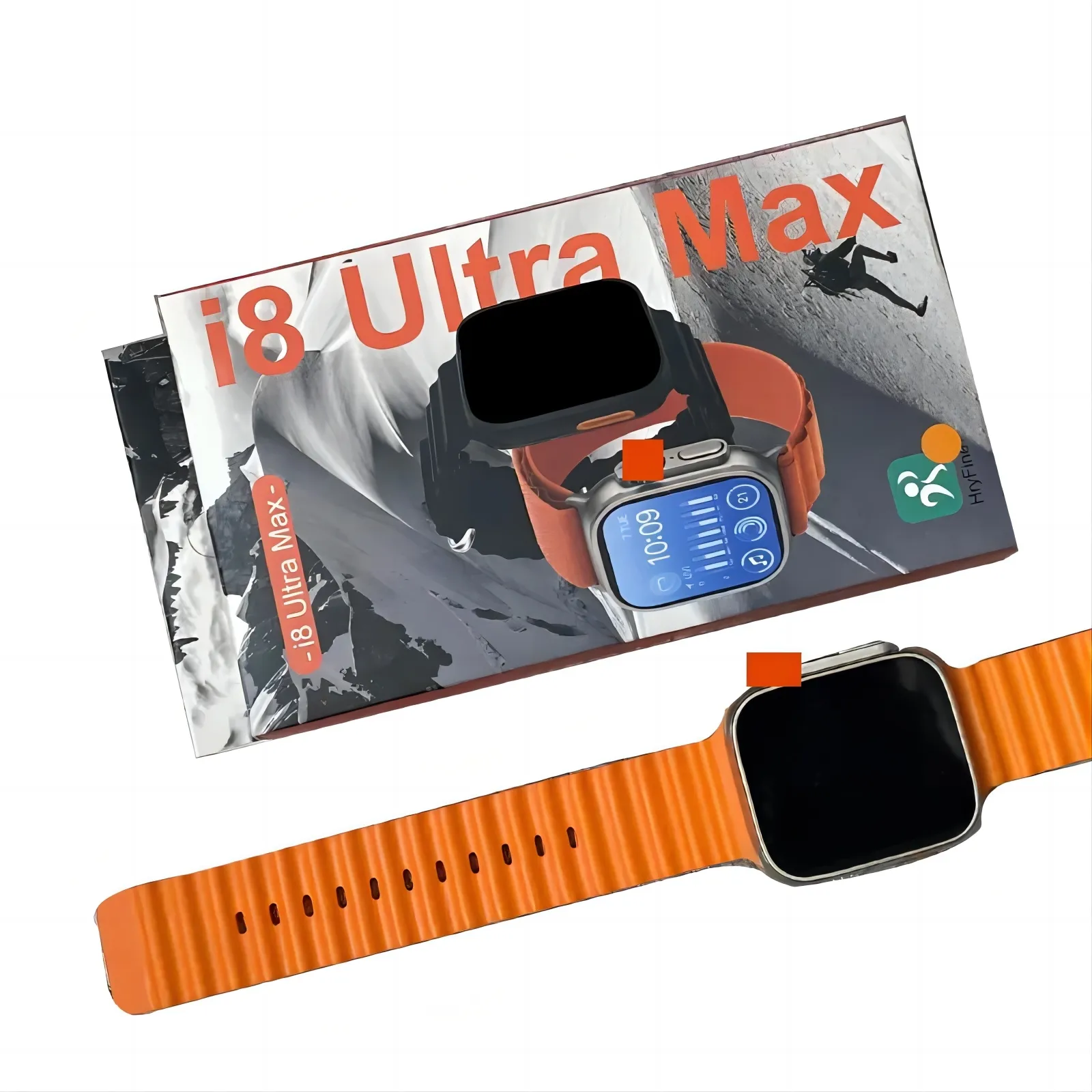 ساعة ذكية i8 Max Ultra Series8 Ultra inch شاشة قياس معدل ضربات القلب TFT ساعة ذكية للياقة البدنية للرجال والنساء