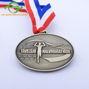 プロモーションギフトロゼットランニングリボンカラースプラッシュリボンカスタムロゴ5k10kスポーツフィニッシャーマラソンメダルネックリボン付き - Product Image 2