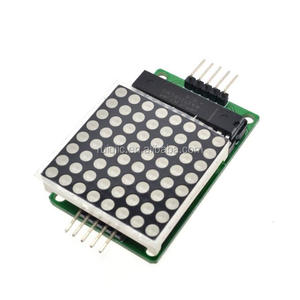 4 in 1 originale MAX7219 Modulo A Matrice di punti Per Il Microcontrollore Display con 5P Linea di Rosso Verde Blu