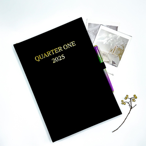 2025 Planner Book <strong>Notebook</strong> Weekly and Monthly Calendar <strong>with</strong> <strong>Elastic</strong> Band and Pen Holder Thread Sewing Binding - Product Image 2
