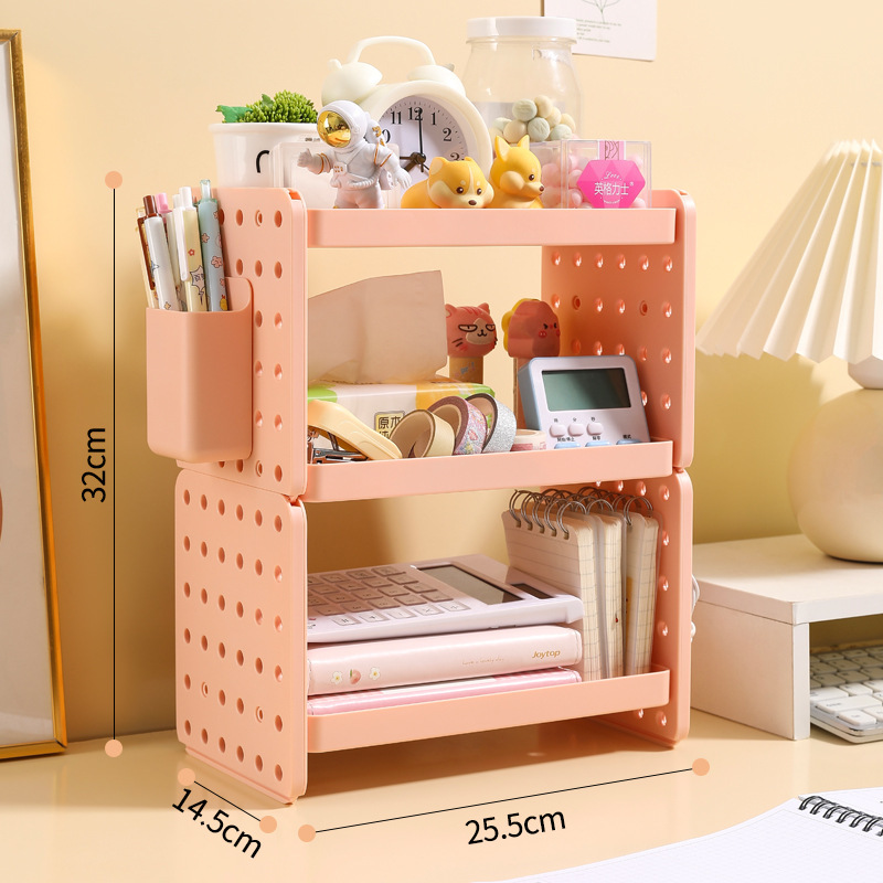 Pink three-layer pack (includes 2 rolls, 6 hooks, and 1 sticker)