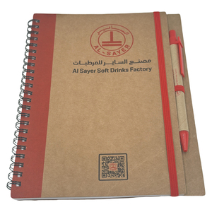 Promotional Gifts Custom Kraft <strong>Notebook</strong> Journal Sprial Kraft Paper <strong>Notebook</strong> <strong>With</strong> Pen Kraft Paper <strong>Notebooks</strong> - Product Image 1