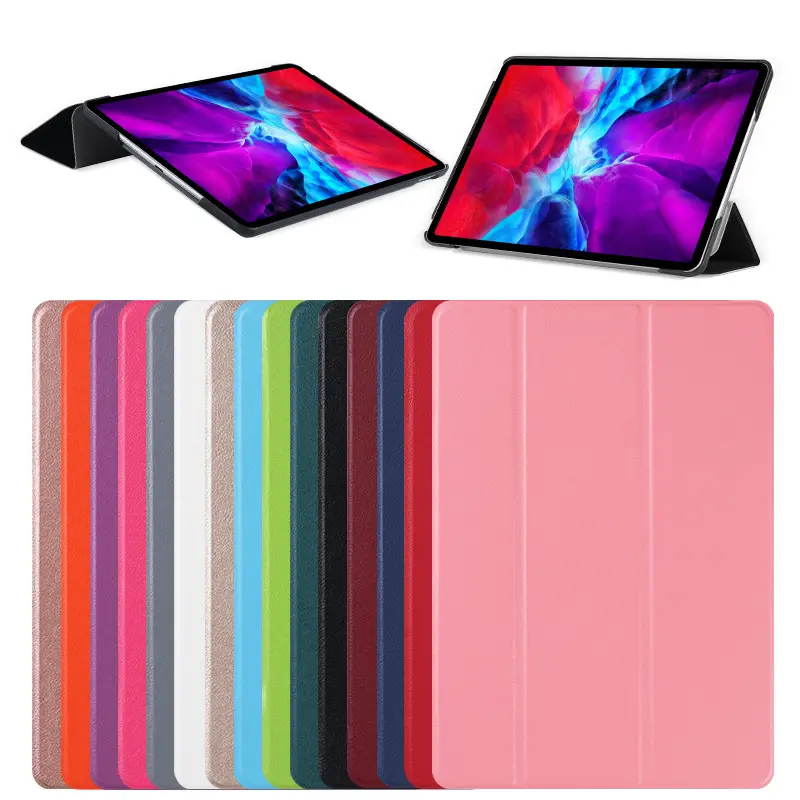 Folding Stand Tablet Case 10.2 Inch Full Protective Smart Cover Air 2/3/4 Auto Sleep Wake Leather Hard case for iPad 7/9th 2017