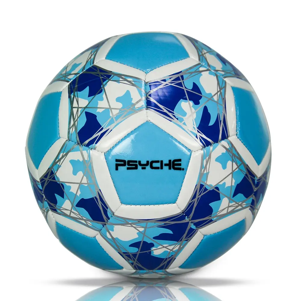 PSYCHE कस्टम लोगो फ़ुटबॉल अंधेरे में चमकने वाली फ़ुटबॉल बॉल उच्च गुणवत्ता वाली TPU फ़ुटबॉल बॉल