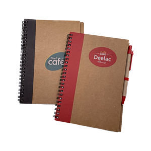 Spiral <strong>Notebook</strong> Kraft Cardboard Cover A5 With Pen Mini <strong>Notebook</strong> With Pen A7 Custom <strong>Notebook</strong> With Pen - Product Image 2