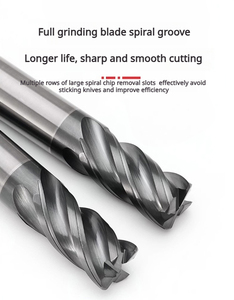 70 derece Tungsten çelik yuvarlak burun freze kesicisi 4 kenar dairesel ark kesici karbür ısıl işlem kalıp çelik - Product Image 2