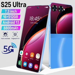 חם מכירה s25 חבילה מקורית אולטרה 12GB + 512gb 24mp + 64 פנים לפתוח תצוגה מלאה אנדרואיד טלפון נייד חכם