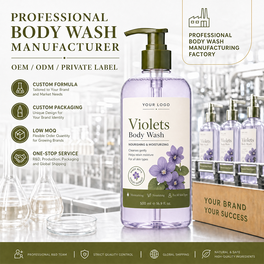 Gel douche aux violettes