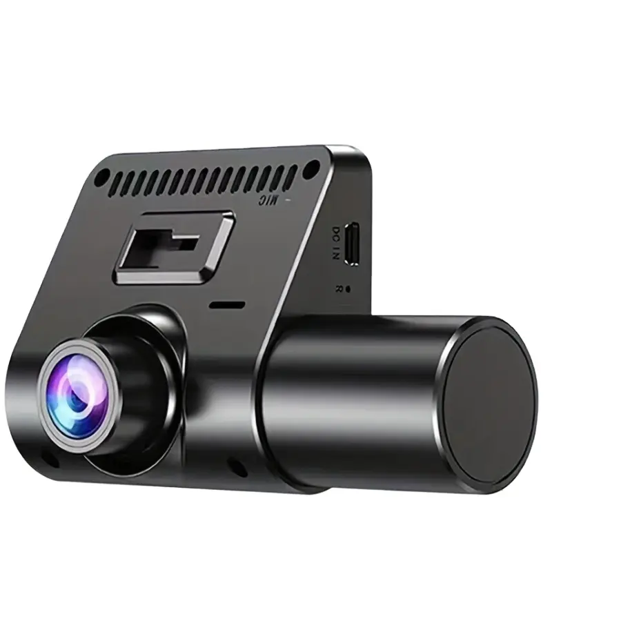 2.0 Polegada 3 canais HD 1080P Carro DVR 3 lentes veículo Dash Cam Mini Dashcam filmadora com lente dupla Gravador de vídeo DVRs de três vias