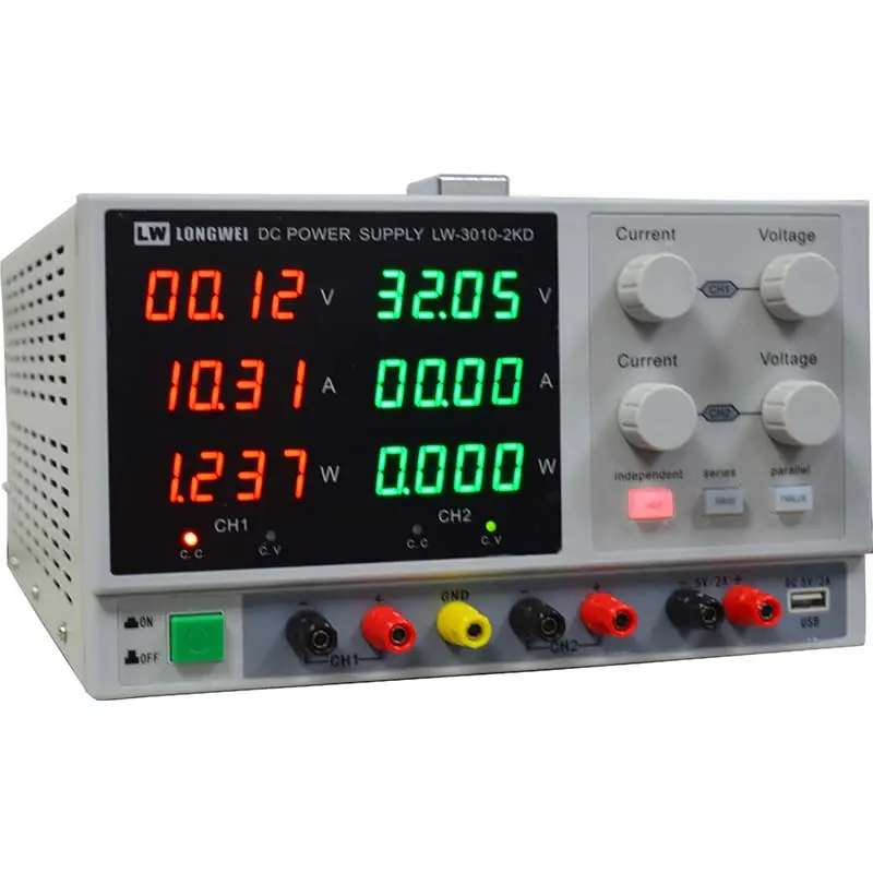 LW 30V 10A Dual Multiple Output Switch Mode Power Supply Regulator Bench DC alimentatore da laboratorio