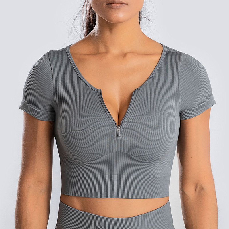 Gris Manches courtes