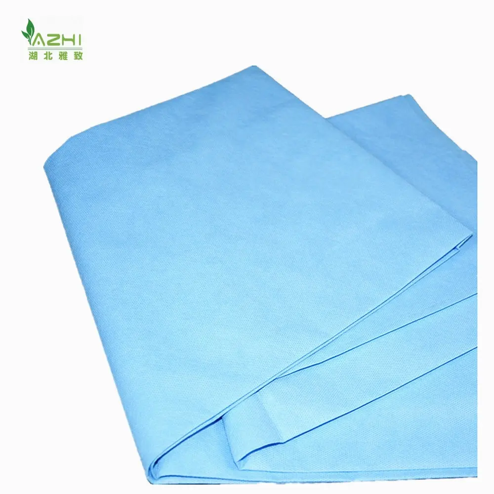 Cama médica azul descartável pp sspe, lençol de transferência para pacientes drape