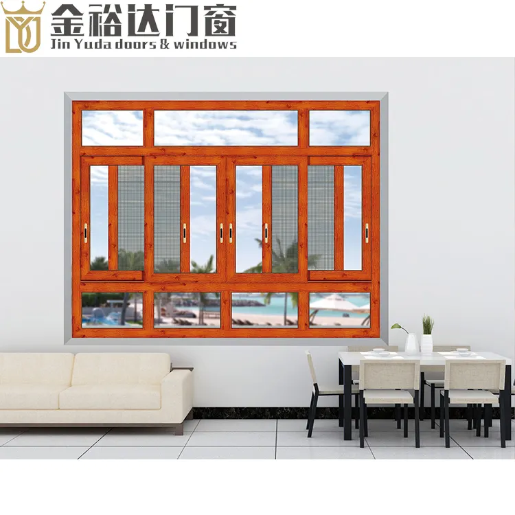 Раздвижные окна, двойное закаленное стекло, безопасные декоративные и энергосберегающие алюминиевые раздвижные окна