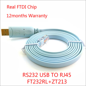 OEM 6FT 原装 FTDI FT232RL ZT213 控制台适配器 USB 串行到 RS232 RJ45 电缆 CAT5 用于路由器的 USB 电缆 - Product Image 2