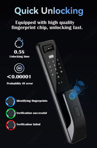 Tuya telecamera Wifi serratura porta elettronica 3d volto riconoscimento digitale serratura porta porta blocco scheda Video Intercom codice chiave Smart Lock - Product Image 5
