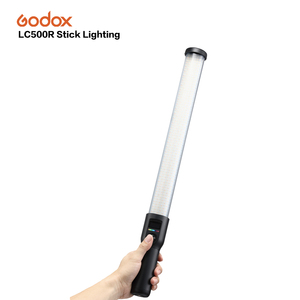 Godox LC500R 2500K-8500K çift renkli tam renkli RGB LED ışık çubuğu aydınlatma efektleri CRI 96 TLCI 98 uzaktan kumanda ve Barndoor - Product Image 5