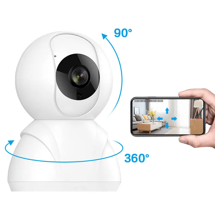 Camera An Ninh IP Không Dây HD 1080P, Camera Thú Cưng Giám Sát WiFi Với Bộ Nhớ Đám Mây