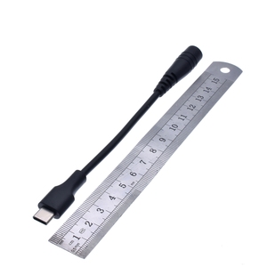 DC5.5 x 2.1mm שקע נקבת סוג-<span class=keywords><strong>C</strong></span> USB 3.1 זכר תקע מיקרו usb זכר DC מחבר מתח מתאם DC כדי סוג <span class=keywords><strong>c</strong></span> זכר 15cm