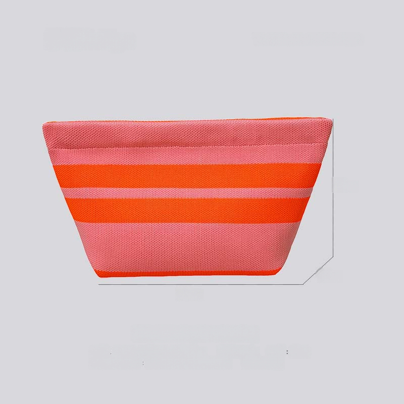Horizontal stripes-pink orange