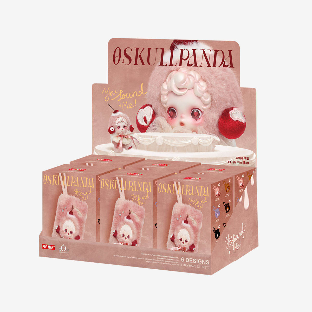 Mini sac en peluche SP3 6 boîtes/ensemble