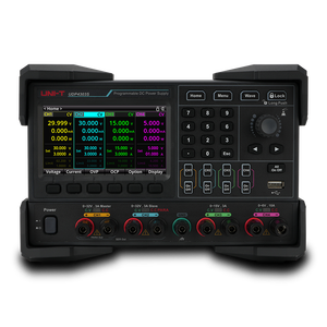 UNI-T udp4303s-ארבעה ערוצי הספק dc לתכנות dc (297w) 0-3a זרם פלט זרם 0-3a זרם זרם 1 mv1μa