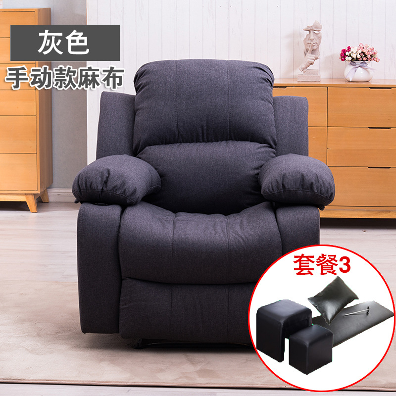 Manual gray linen set three
