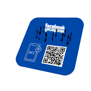 Custom Size <strong>QR</strong> <strong>Code</strong> NFC 213 Chip RFID Google Review Business Card for Review - Product Image 2