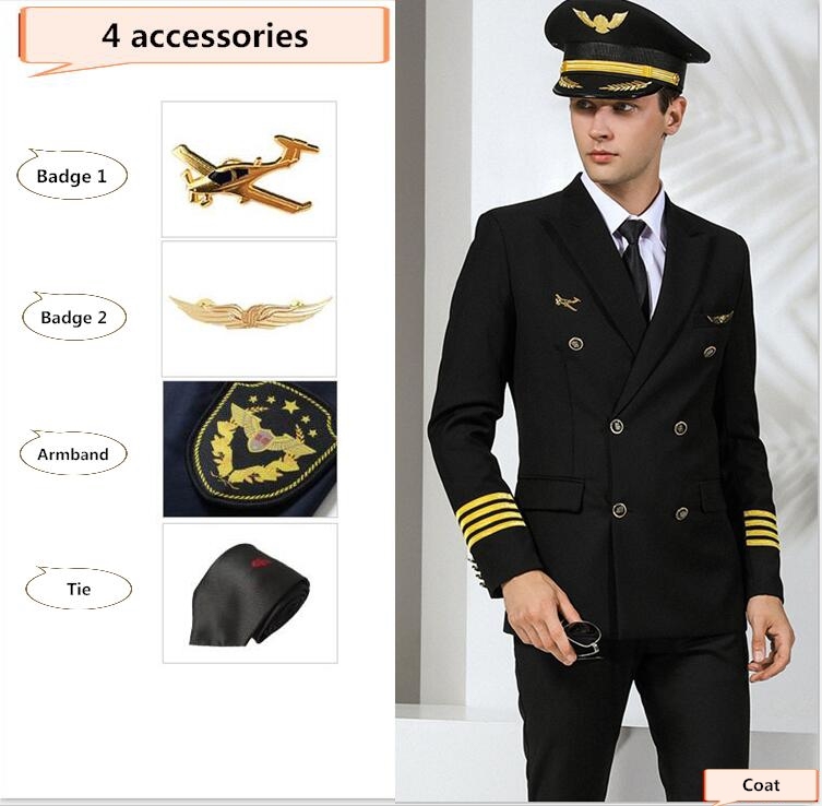Cappotto nero+4 accessori