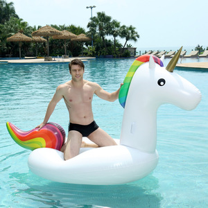 בריכת שחיה בריכת מתנפחים unicorn לצוף flatie נסיעה על עם שסתומים מהירים גדולים לנשוף צעצועים ילדים מבוגרים